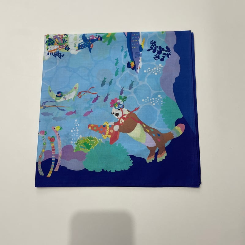 マリンワールド×Kayo Horaguchi】大判ハンカチ | すいそう
