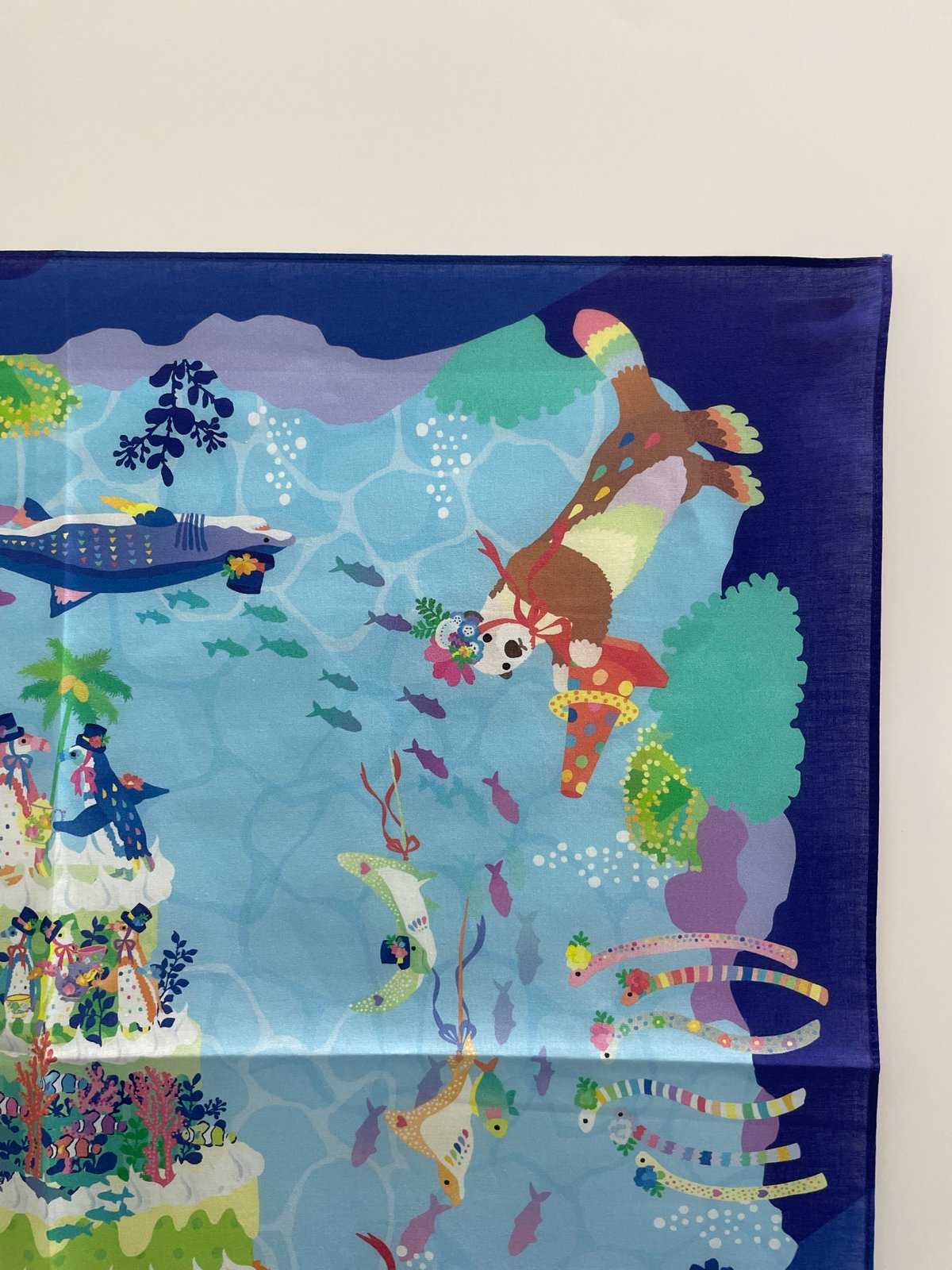 マリンワールド×Kayo Horaguchi】大判ハンカチ | すいそう
