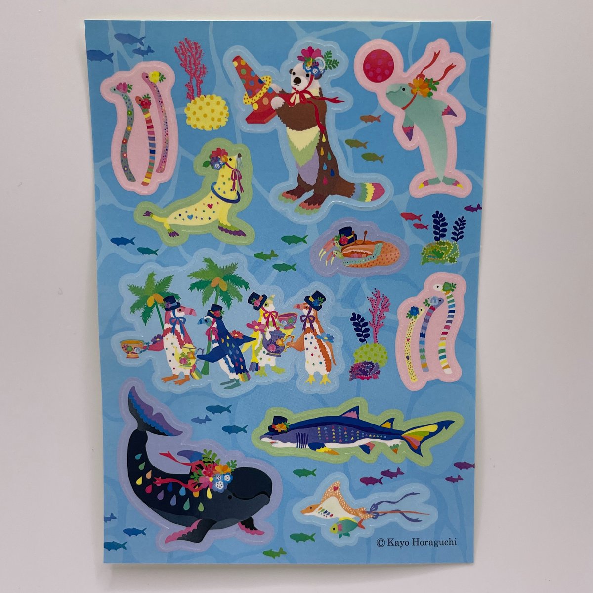 マリンワールド×Kayo Horaguchi】ステッカーシート | すいそう