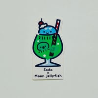 ダイカットステッカー（ソーダ×クラゲ）
