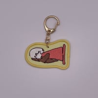 【マリンワールド×minaco sakamoto】刺繍キーホルダー（ラッコ）