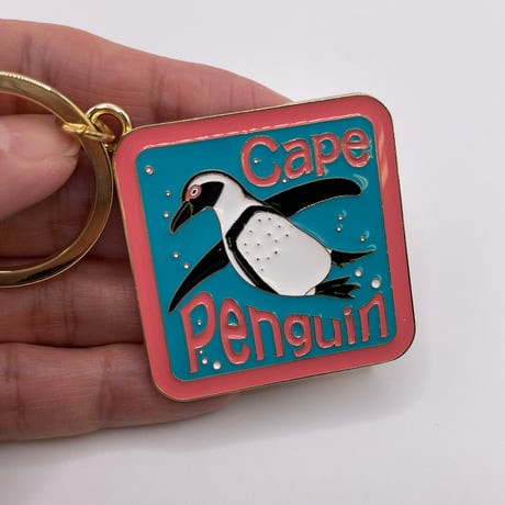 メタルキーホルダー（ケープペンギン）