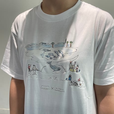 【マリンワールド×minaco sakamoto】Tシャツ