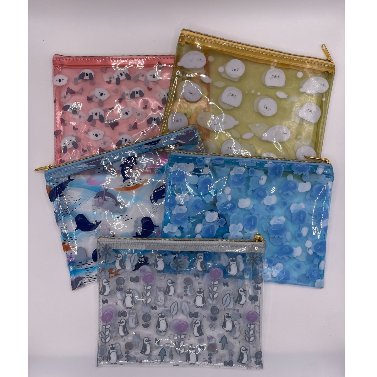 PVCフラットポーチ（クラゲ） | すいそう 