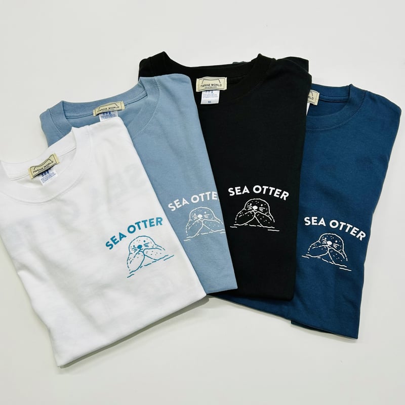 Tシャツ（4コマラッコ）- ヘイジーネイビー | すいそう