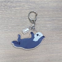 2連アクリルキーホルダー（ラッコ＆イカ）