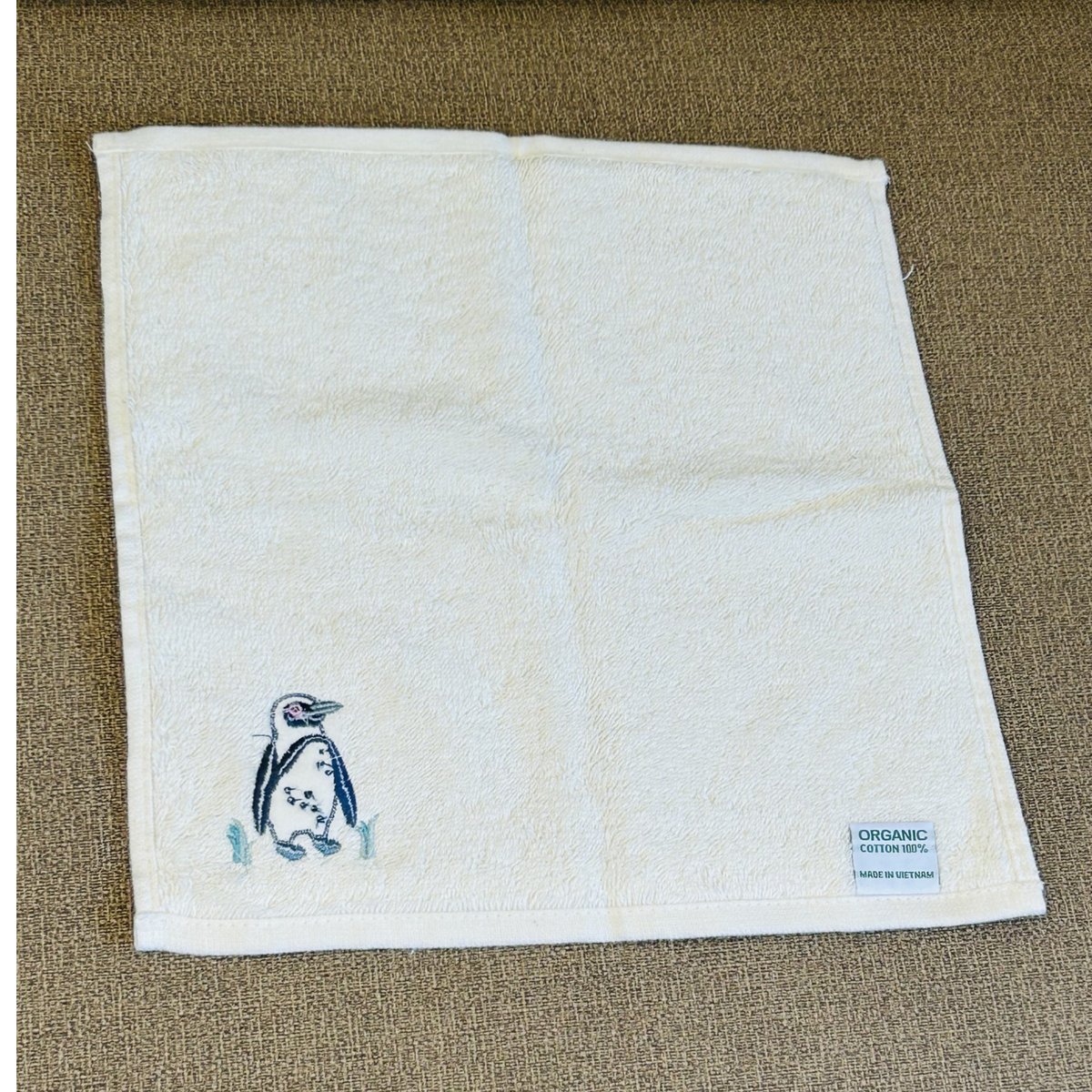 オーガニックコットン刺繍ミニタオル（ペンギン） | すいそう