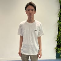 オーガニックコットン刺繍Tシャツ（ラッコ）- ナチュラル