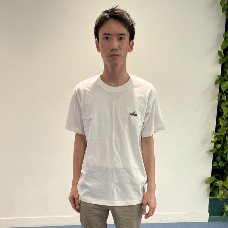 オーガニックコットン刺繍Tシャツ（ラッコ）- ナチュラル | すいそう
