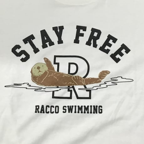 Tシャツ（ラッコ STAY FREE）- バニラ
