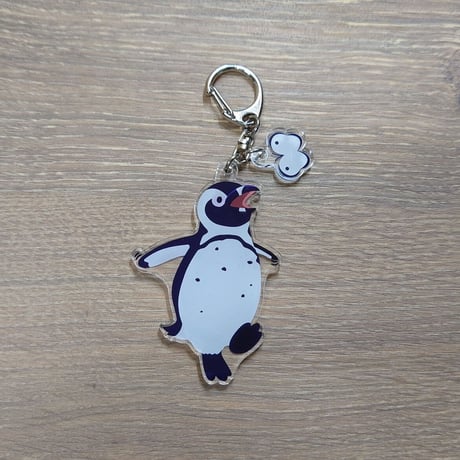 2連アクリルキーホルダー（ケープペンギン＆蝶）