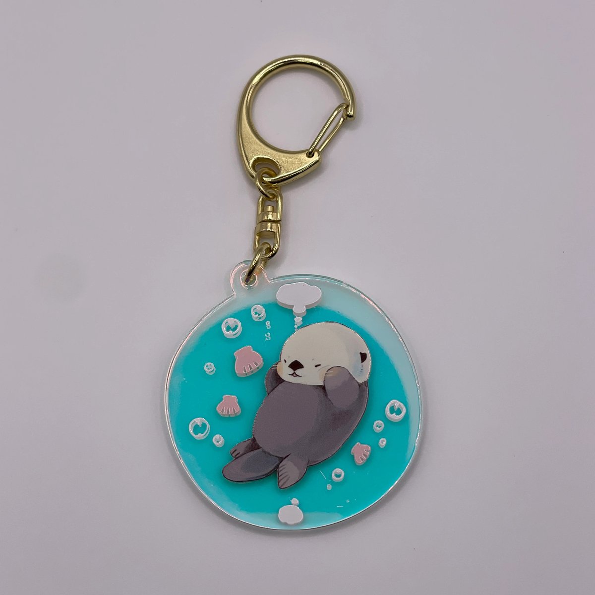 あにまるしゃぼん玉キーホルダー（ラッコ - A） | すいそう