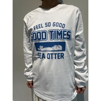 ロングTシャツ（ラッコ GOOD TIMES）- ホワイト