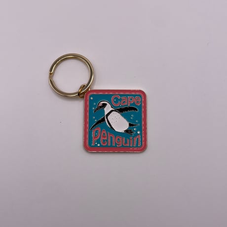 メタルキーホルダー（ケープペンギン）