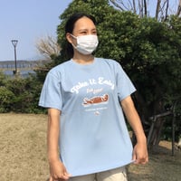 Tシャツ（ラッコ Take it Easy）- アシッドブルー