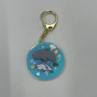 あにまるしゃぼん玉キーホルダー（コビレゴンドウ＆カマイルカ）