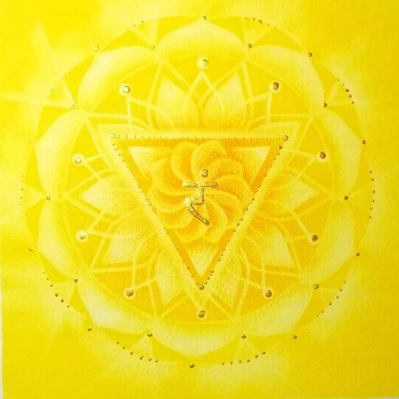 絵画　マンダラ　チャクラ 時輪曼荼羅 KalaChakra カーラチャクラマンダラ (ブルー