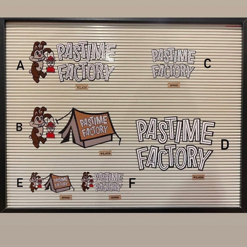 オリジナルステッカー2024ver | pastime factory
