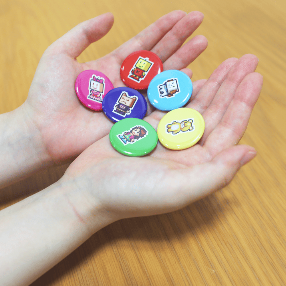 缶バッジ(全12種) | カイロくんのアンテナショップ