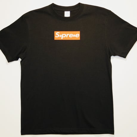 S湯pre蒸e BOX Logo T-Shirt BLACK