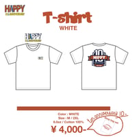 HIPPYデビュー10周年記念 Tシャツ WHITE 2XLサイズ ※SHOP BAG付き