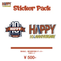 HIPPY メジャーデビュー10周年 記念ステッカーパック