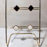 No.4小粒スクエアノンホールピアス(4個セット)