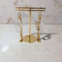 No.26KAKERA「クリアゴールドチェーン」ピアス