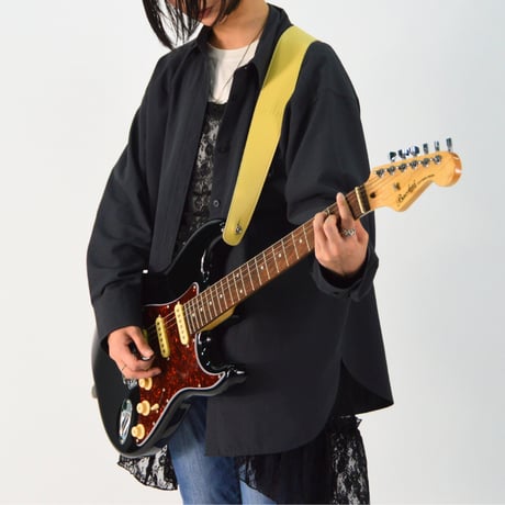 ギターストラップ【シュリンク】：クリームイエロー