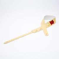 ギターストラップ【シュリンク】：クリームイエロー