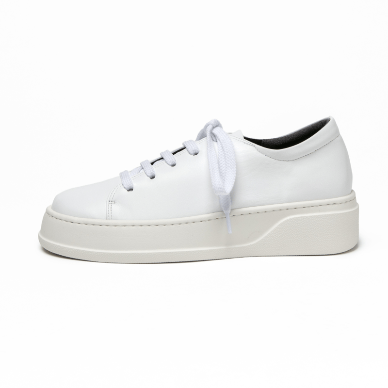 OFF-WHITE / ローカットスニーカー/41/WHT/レザー ShRee【オフホワイト】：レザースニーカー | MODENA