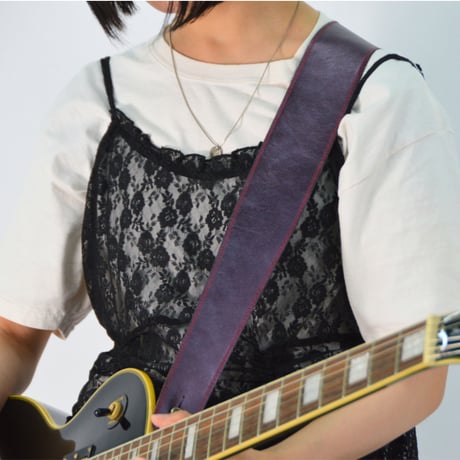 ギターストラップ【パール】：グレープパープル