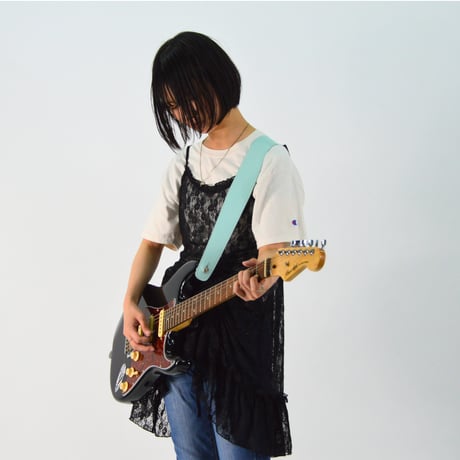 ギターストラップ【シュリンク】：アクアブルー