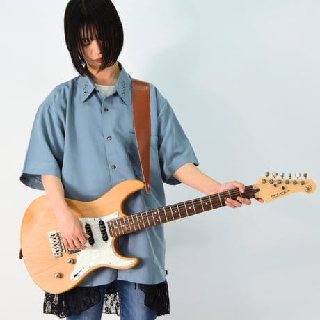 ギターストラップ【シュリンク】：ウッドブラウン