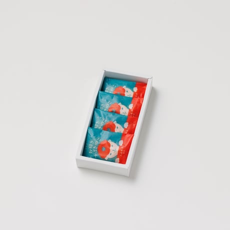 【お菓子】五島銘菓「お招きつばきねこ」4個入／御菓子司はたなか
