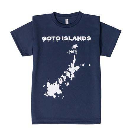 【オリジナル】No.01★五島列島マルシェ★半袖Tシャツ（510）（ミックスグレー／ネイビー）／五島列島マルシェ