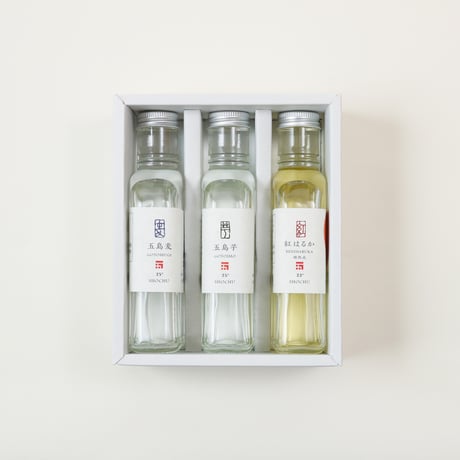 【焼酎3本セット】180mlアソートセット3A（化粧箱付き）／五島列島酒造
