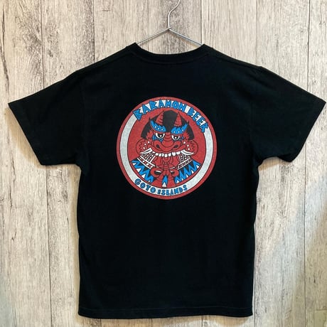 【オリジナル】バラモンビール半袖Tシャツ（ブラック）／五島列島マルシェ