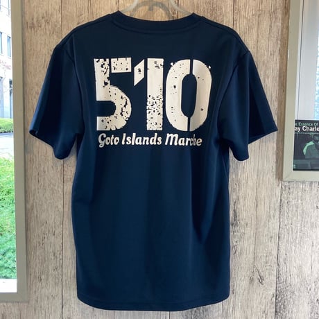 【オリジナル】No.01★五島列島マルシェ★半袖Tシャツ（510）（ミックスグレー／ネイビー）／五島列島マルシェ