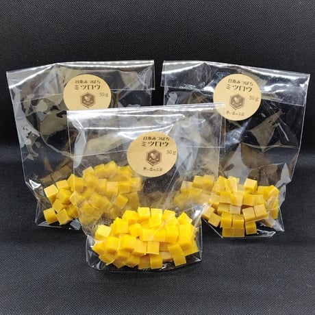 【送料込み】五島列島産日本ミツバチミツロウ（50g）／蒼い森の工房