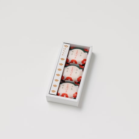【お菓子】五島銘菓「しまつばき」3個入／御菓子司はたなか