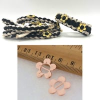 フラワーパーツ　ピンクゴールド５０個