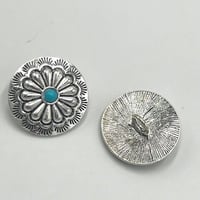 コンチョボタンC（ターコイズ）　3個セット