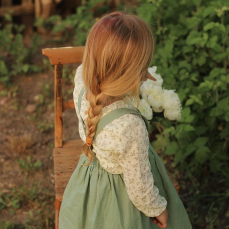 Beatrice ＆ Bee / Green Pinafore Girl Dress