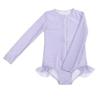 WILLOW SWIM / Sophia / Lilac Gingham