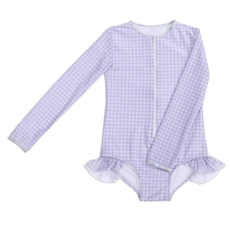 WILLOW SWIM / Sophia / Lilac Gingham
