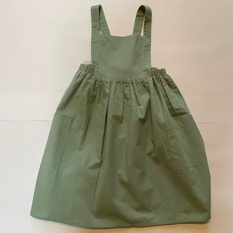 Beatrice ＆ Bee / Green Pinafore Girl Dress