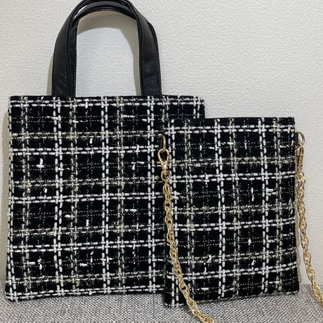 Vintage Tweed Otona Pochette