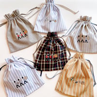 Embroidery Kinchaku (M size)