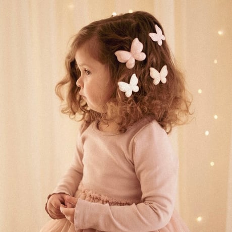 Little Marshmallow / Clip // Blush Champagne Butterfly